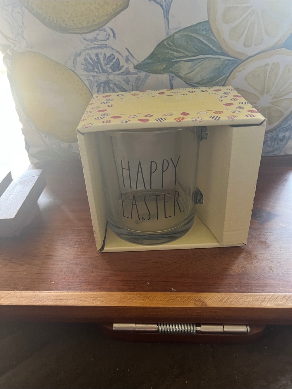 Rae Dunn Glass "HAPPY EASTER" Mug